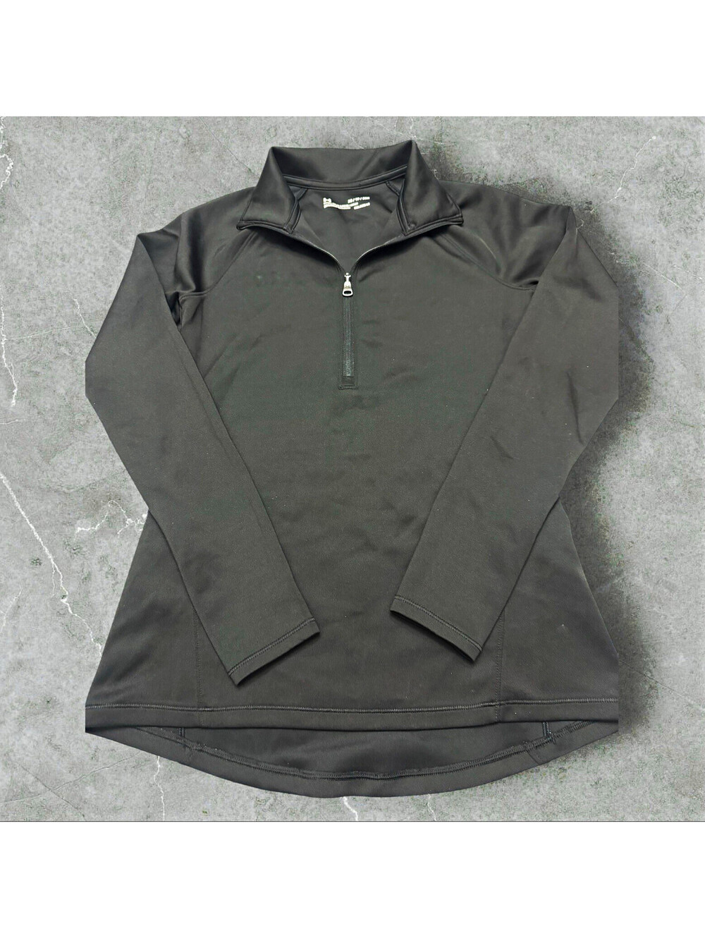 Under Armour ColdGear Women's Fitted Mock Neck 1/4 Zip Pullover Black XS